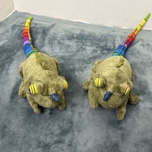 DEWEY Color Systems CHAMELEON Lizard Bendable Tail PLUSH 18" Lot Of 2